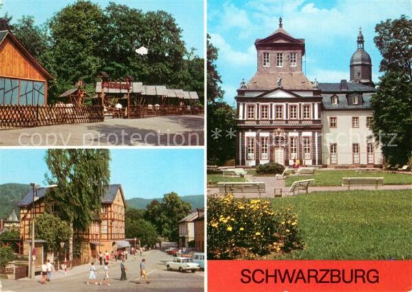 Schwarzburg Thueringer Wald Gaststätte Schlossschenke Max Reimann P