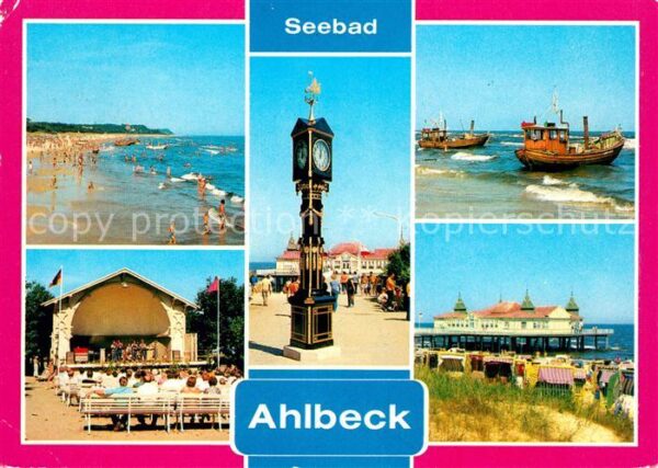 Ahlbeck Ostseebad Seebrücke Strand Konzertpavillon Strand