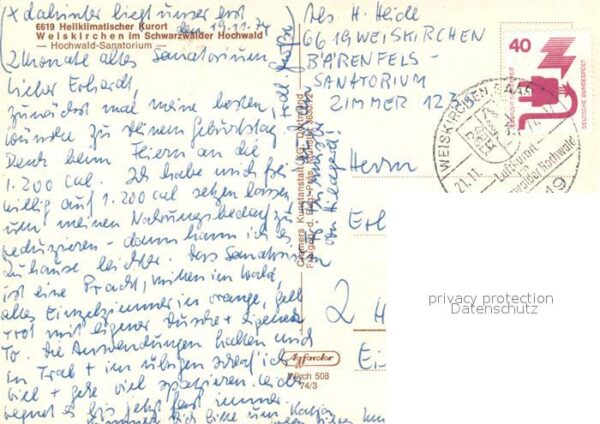 Weiskirchen Saar Fliegeraufnahme Hochwald Sanatorium – Bild 2
