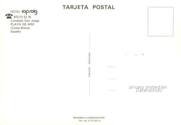 Playa de Aro Cataluna Fliegeraufnahme Hotel Capraig – Bild 2