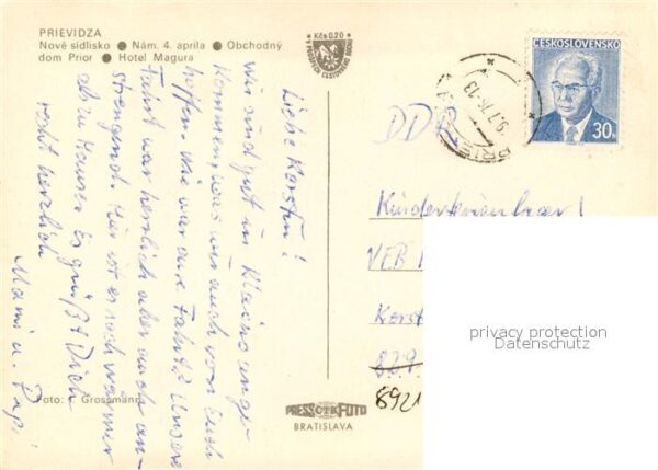 Prievidza Hotel Magura Prior Denkmal – Bild 2
