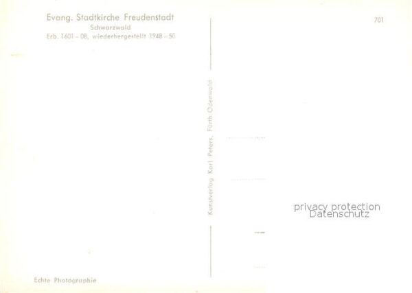 Freudenstadt Evangelische Stadtkirche – Bild 2
