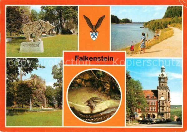 Falkenstein Vogtland Schlossfelsen Talsperre Rathaus Tierpar
