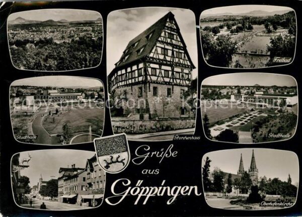 Goeppingen Stadthalle Oberhofenkirche Freibad Stor