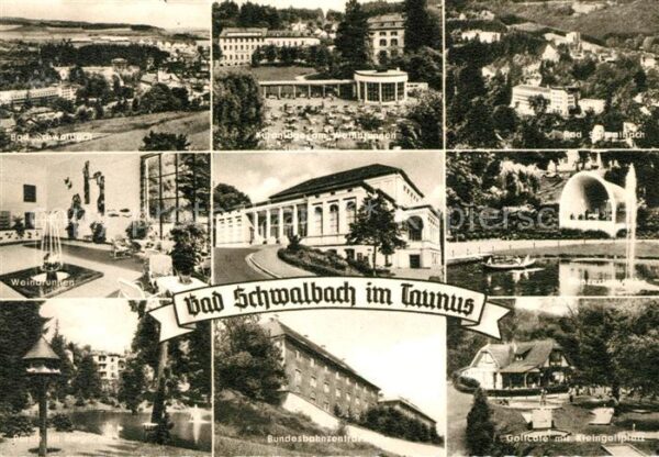 Bad Schwalbach Kuranlage Bundesbahnzentrum Golfcafe Kl