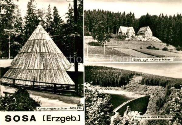 Sosa Erzgebirge Talsperre des Friedens Köhlerhütte Kons