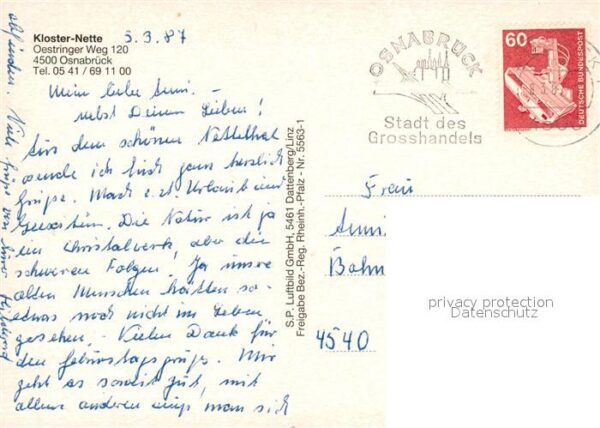Osnabrueck Fliegeraufnahme Kloster Nette – Bild 2