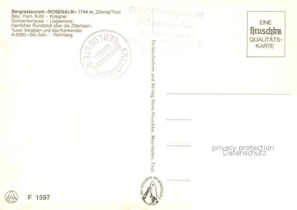 Rohrberg Tirol Bergrestaurant Rosenalm – Bild 2