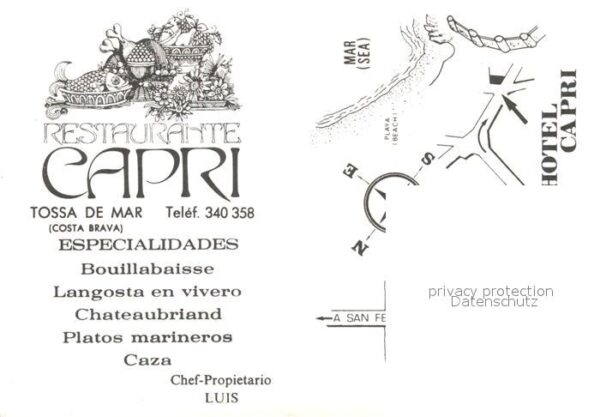 Tossa de Mar Restaurant Capri – Bild 2