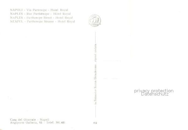 Napoli Neapel Hotel Royal – Bild 2