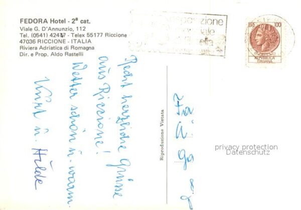 Riccione Hotel Fedora – Bild 2