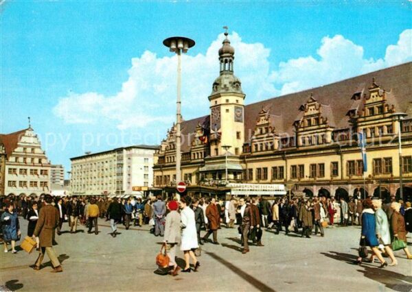 Leipzig Altes Rathaus und Alte Waage am Markt