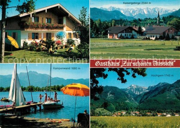 Chiemsee mit Kaisergebirge Kampenwand Hochgern