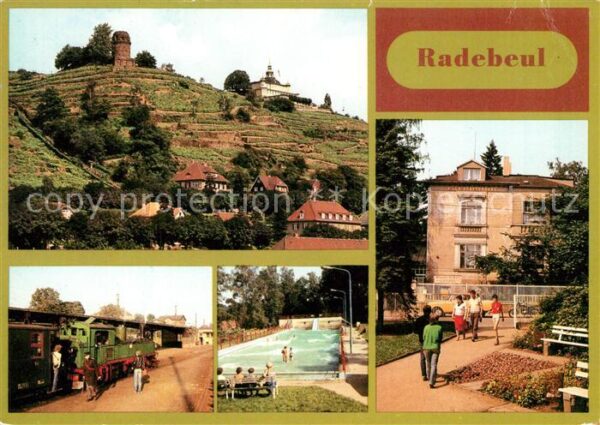 Radebeul Spitzhaus Turm der Jugend Tradionsbahn