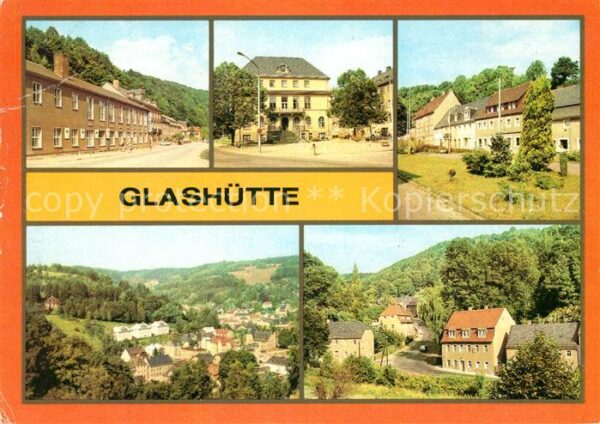 Glashuette Sachsen Orts und Teilansichten