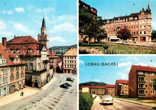 Loebau Sachsen Platz der Befreiung Karl Marx Platz Lin