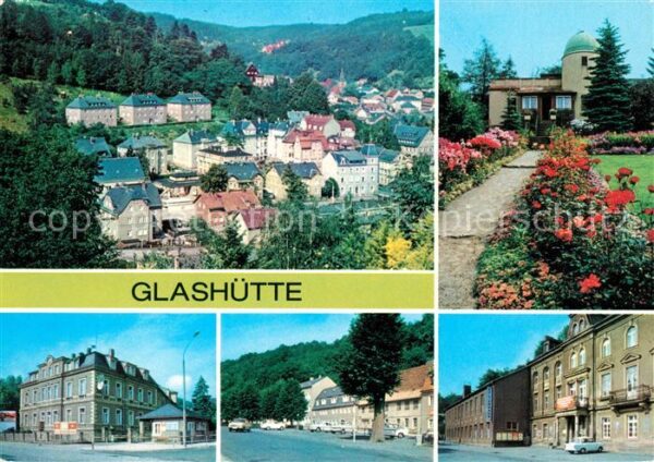Glashuette Sachsen Stadtblick Sternwarte Aug Bebel Str Thä