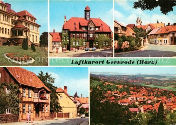 Gernrode Harz FDGB Erholungsheim Stubenberg Rathaus A