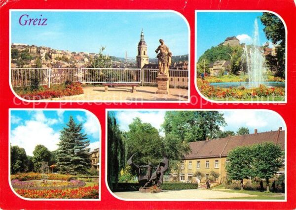 Greiz Thueringen Schanzengarten am Oberen Schloss Karl L