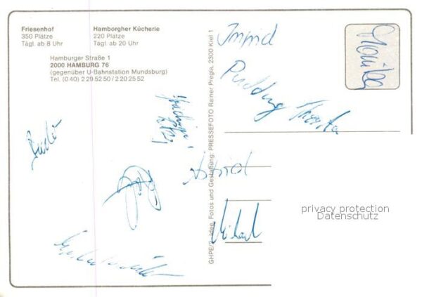 Hamburg Restaurant Friesenhof und Hamborgher Kü – Bild 2