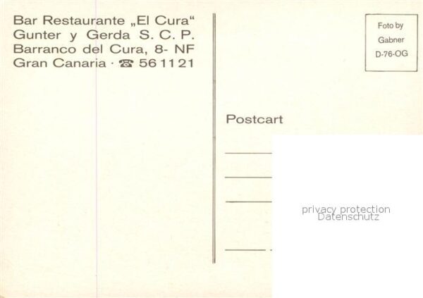 Gran Canaria Bar Restaurante El Cura – Bild 2