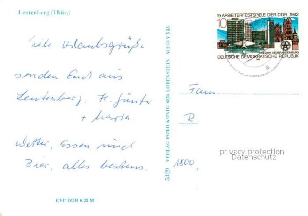 Leutenberg Thueringen Ortsansichten Panorama – Bild 2
