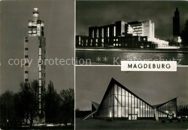 Magdeburg Aussichtsturm Stadthalle Ausstellungsze