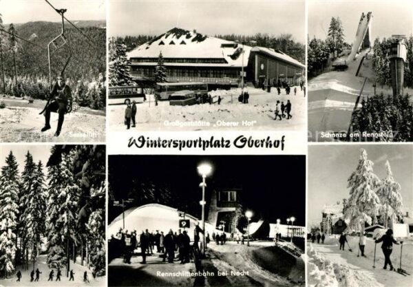 Oberhof Thueringen Sessellift Schanze am Rennsteig Großgas