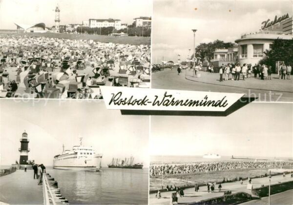Rostock-Warnemuende Leuchtturm Gaststätte Teepott HO Gastst