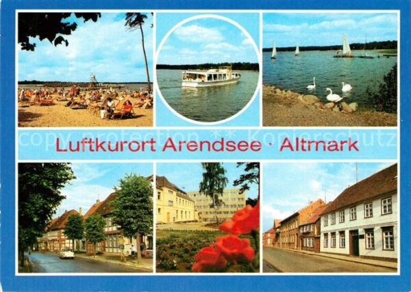 Arendsee Altmark Badestrand Arendsee Friedensstraße FDGB