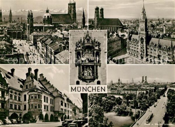 Muenchen Rathaus Odeonsplatz Hofbräuhaus