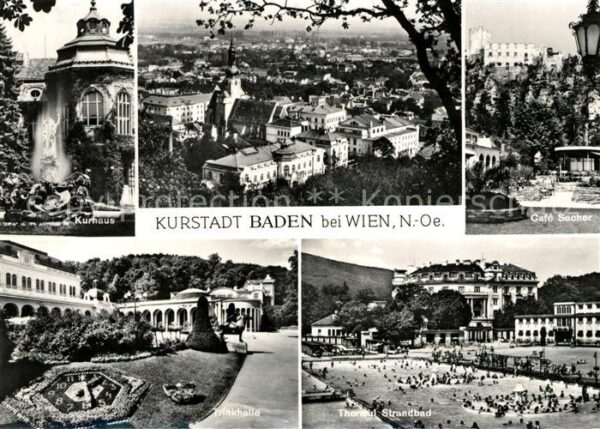 Baden Wien Cafe Sacher Kurhaus Strandbad
