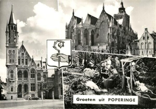 Poperinge Rathaus Kirche