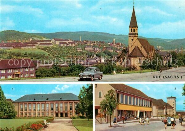 Aue Sachsen Kulturhaus Kaufhaus Oberschule
