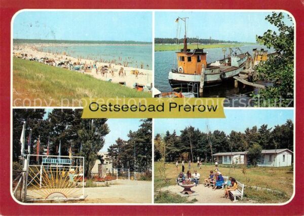 Prerow Ostseebad Strand Fischerboote Ferien Pionierlager