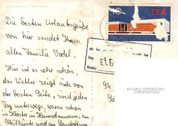 Insel Hiddensee Vitte Blaue Scheune Hafenmotive – Bild 2