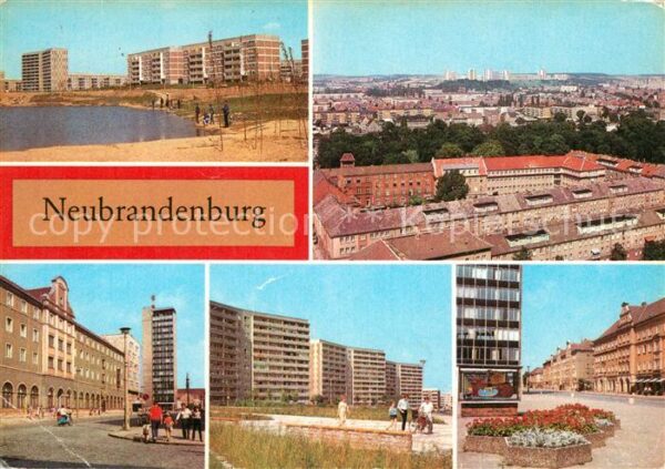 Neubrandenburg Ernst Thälmann Straße Panorama