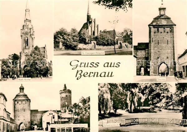 Bernau Berlin Georgen Hospital Kirche HO Gaststätte S