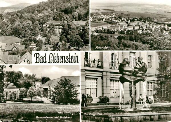 Bad Liebenstein Brunnentempel Badehaus Kurgarten Panora