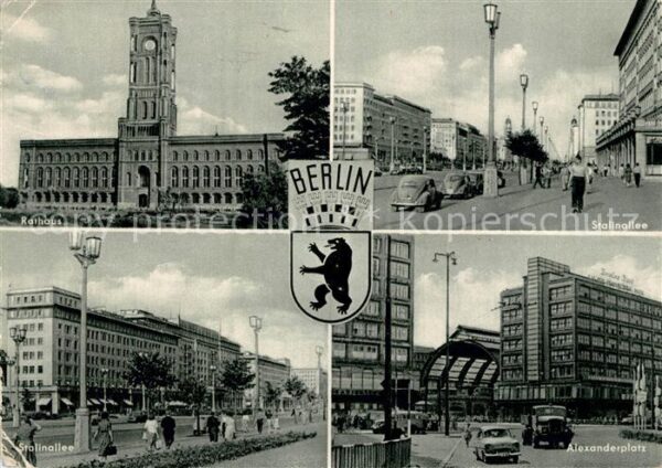 Berlin Rathaus Stalinallee Alexanderplatz