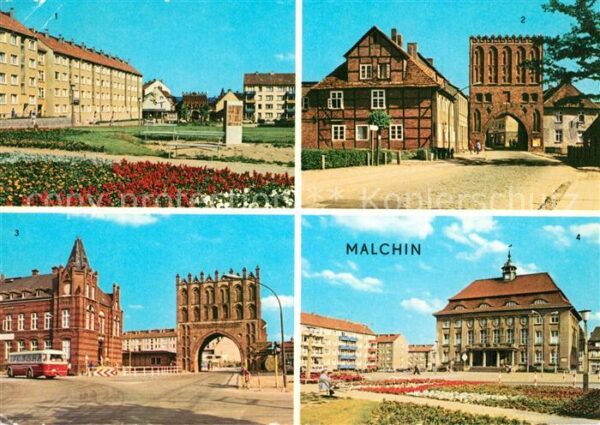 Malchin Demmin Karl Dressel Straße Steintor Rathaus
