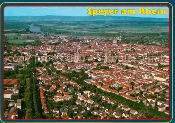 Speyer Rhein Fliegeraufnahme