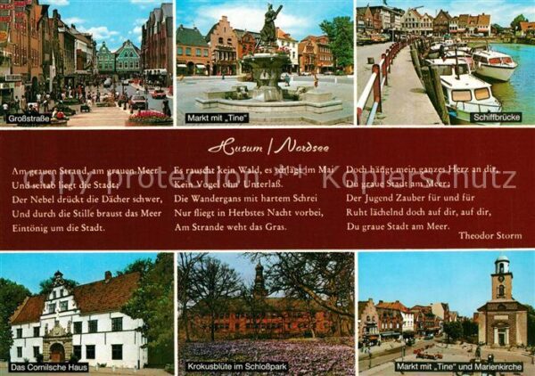 Husum Nordfriesland Großstraße Markt Tine Schiffbrücke Krok