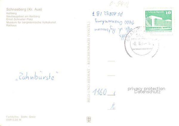 Schneeberg Erzgebirge Kellberg Ernst Schneller Platz Museum R – Bild 2