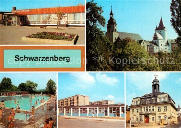 Schwarzenberg Erzgebirge Gaststätte Roter Löwe Schloss Kirche Fr