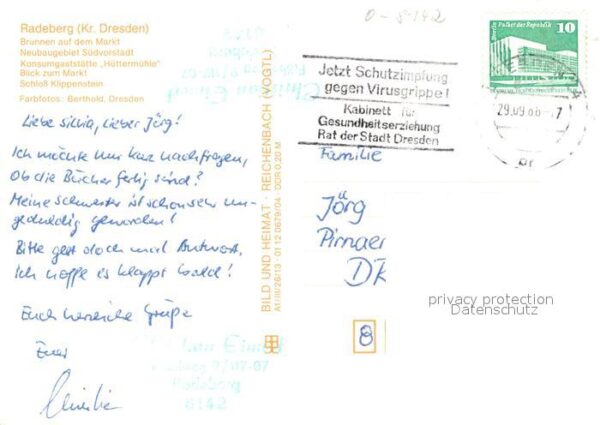 Radeberg Sachsen Brunnen Markt Konsumgaststätte Hüttermü – Bild 2