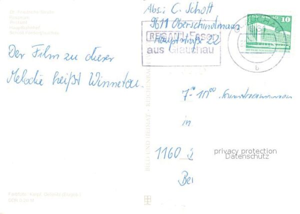 Glauchau Rosarium Postamt Schloss – Bild 2