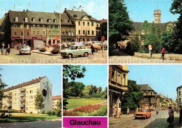 Glauchau Markt Schloss Forderglauchau Rosarium