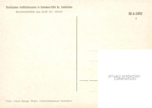 Kommern Mechernich Rheinisches Freilichtmuseum Bockwindmüh – Bild 2