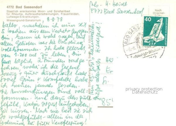 Bad Sassendorf Wiesengrund Sanatorium – Bild 2